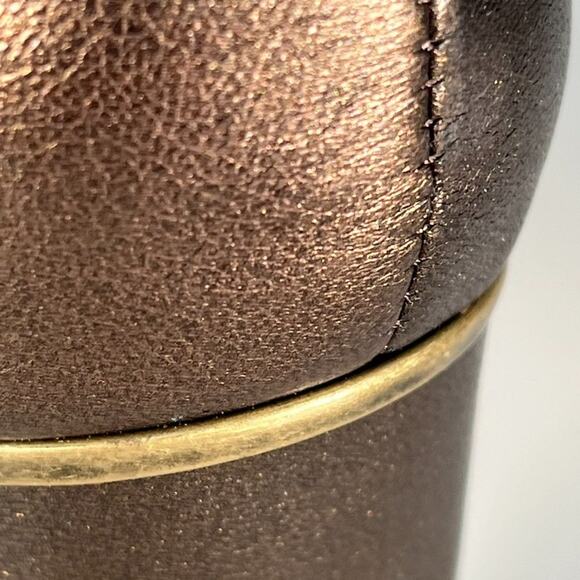 Vaneli Bronze Brown Leather Kitten Block Pumps Heels Shoes NWOT 9 - Picture 9 of 15